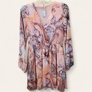 Entro Soft Peachish Pink Mini Dress